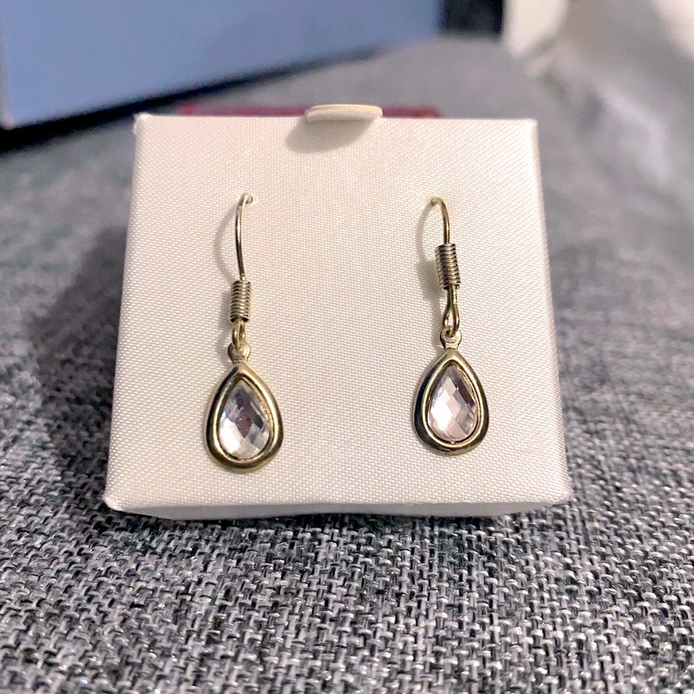 NEW, HANDCRAFTED teardrop earrings